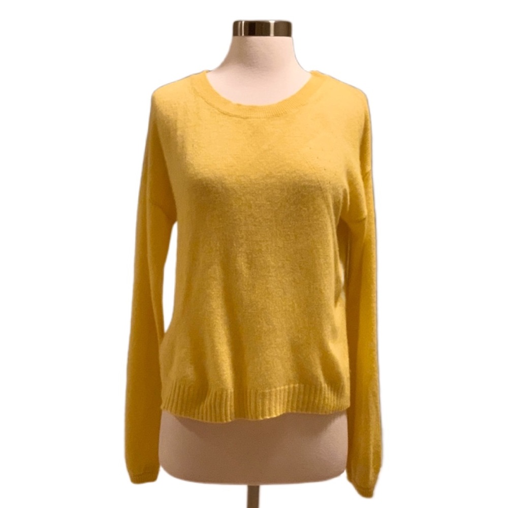 White and Warren Blouson Sleeve Cashmere Sweater !